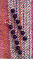 Grape Pearl String Earrings
