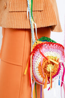 hand crochet multi color bag