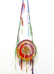 hand crochet multi color bag