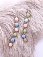 Triple Pearl String Earrings