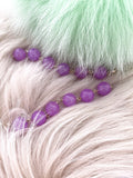 Lilac Pearl String Earrings