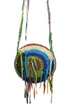 hand crochet multi color bag