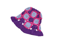 TRUONGII Crochet Hat Violet and Pink