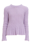 TRUONGII Lilac Flared Knit Pullover